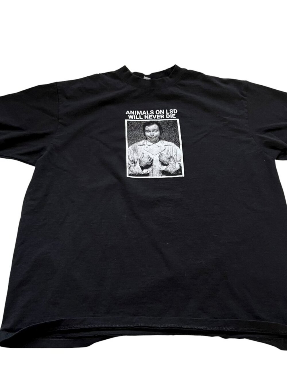 Animals on LSD Will Never Die t shirt 2XL black Shaka Wear heavyweight XXL